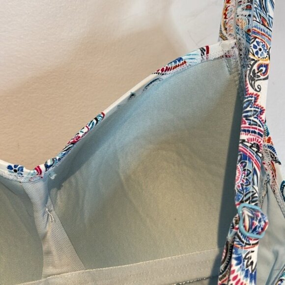 Nip Tuck Amanda Paisley one-piece bathing suit/swim suit size US 8 - Picture 7 of 12